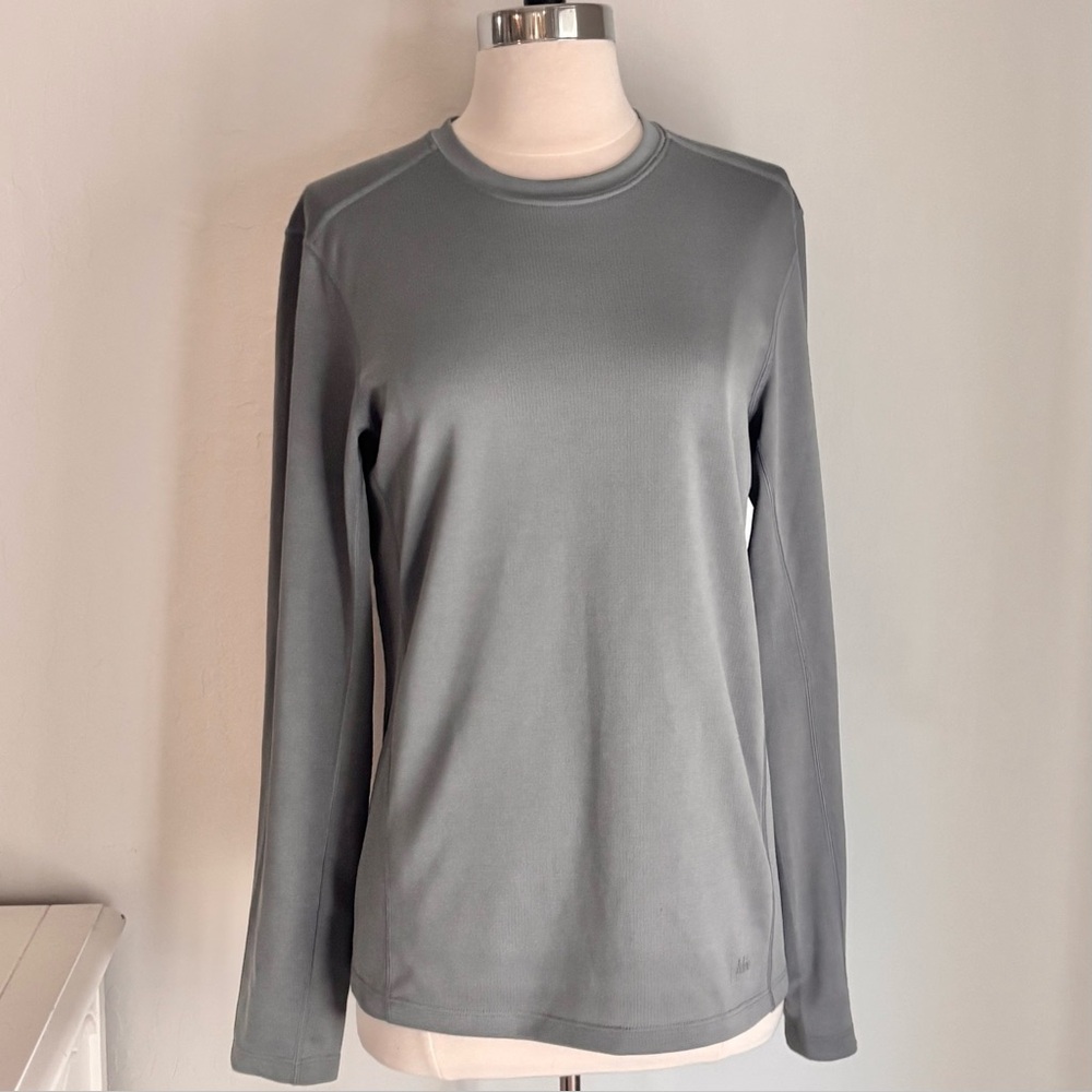 REI Polartec Long Sleeve Casual Outdoor Hiking Camping Top, Gray, Sz Small